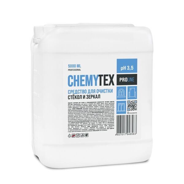 Chemytex средство для очистки стёкол и зеркал 5 л